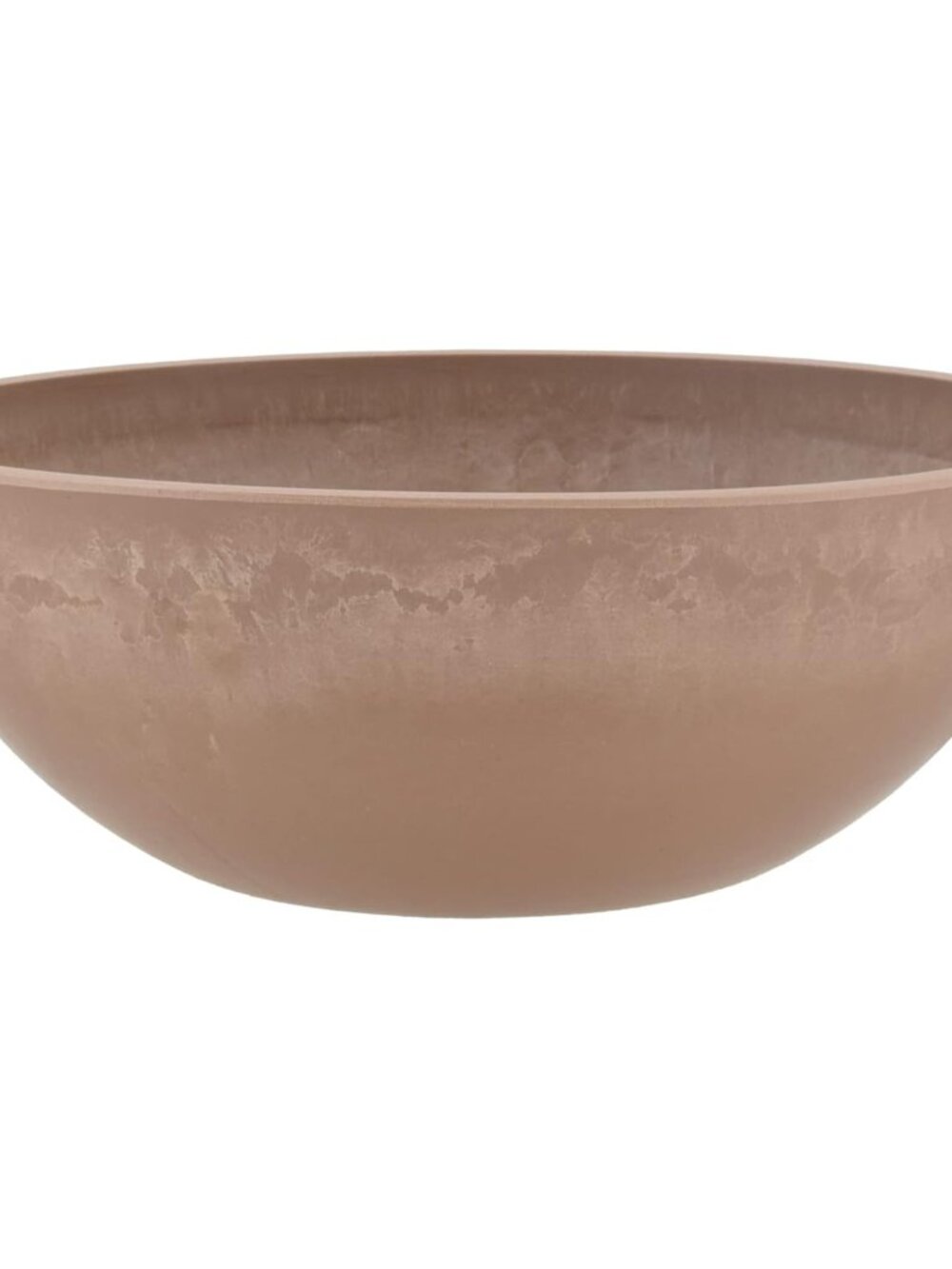 M30TP 10-inch Plastic/Stone/Wood Composite Low Bowl Planter – No Drainage Hole D